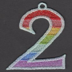 FSL Rainbow Numbers 02 machine embroidery designs