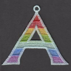 FSL Rainbow Alphabets machine embroidery designs