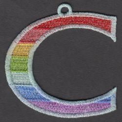 FSL Rainbow Alphabets 03 machine embroidery designs