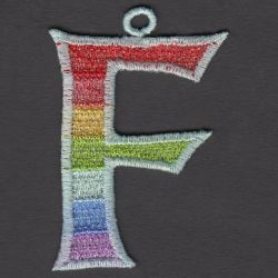 FSL Rainbow Alphabets 06 machine embroidery designs