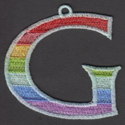 FSL Rainbow Alphabets 07 machine embroidery designs