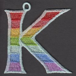 FSL Rainbow Alphabets 11 machine embroidery designs