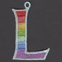 FSL Rainbow Alphabets 12 machine embroidery designs