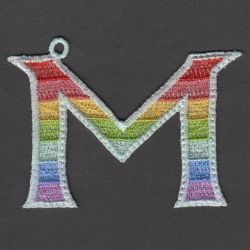 FSL Rainbow Alphabets 13 machine embroidery designs