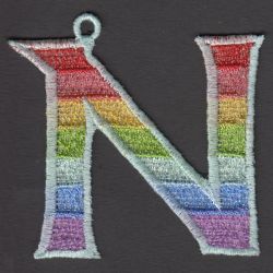 FSL Rainbow Alphabets 14 machine embroidery designs