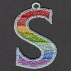 FSL Rainbow Alphabets 19 machine embroidery designs
