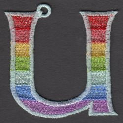 FSL Rainbow Alphabets 21 machine embroidery designs