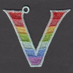 FSL Rainbow Alphabets 22 machine embroidery designs