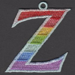 FSL Rainbow Alphabets 25 machine embroidery designs