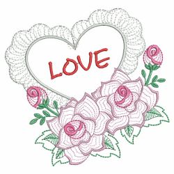 Rippled Roses 01(Md) machine embroidery designs