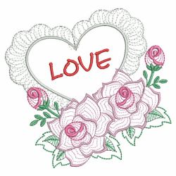 Rippled Roses(Md) machine embroidery designs