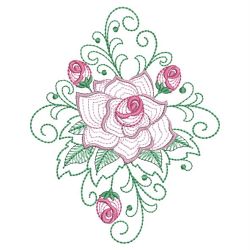 Rippled Roses 05(Sm) machine embroidery designs