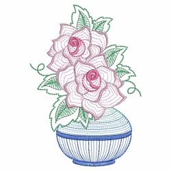 Rippled Roses 08(Lg) machine embroidery designs