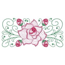 Rippled Roses 10(Md) machine embroidery designs