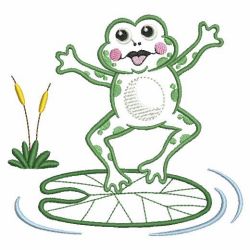 Vintage Cute Frogs 01(Md) machine embroidery designs