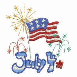 Happy 4th of July 08 machine embroidery designs