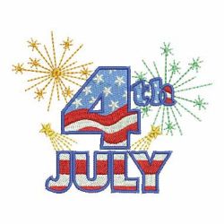 Happy 4th of July 09 machine embroidery designs