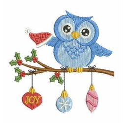 Christmas Owls 04 machine embroidery designs