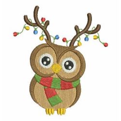 Christmas Owls 06 machine embroidery designs