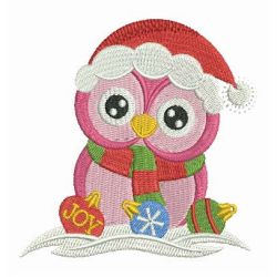 Christmas Owls 09 machine embroidery designs