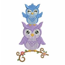 Owl Family 02 machine embroidery designs