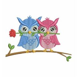 Owl Family 05 machine embroidery designs