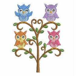 Owl Family 06 machine embroidery designs