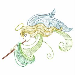 Rippled Music Angels 03(Lg) machine embroidery designs