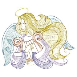 Rippled Music Angels 04(Lg) machine embroidery designs