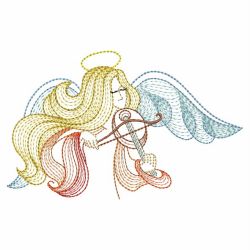 Rippled Music Angels 05(Md) machine embroidery designs