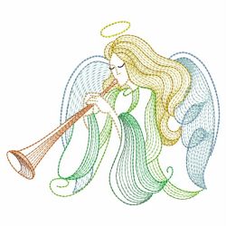 Rippled Music Angels 06(Sm) machine embroidery designs