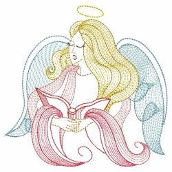 Rippled Music Angels 08(Lg) machine embroidery designs