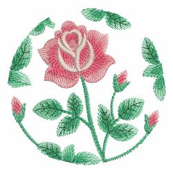Watercolor Heirloom Roses 02 machine embroidery designs