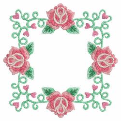 Watercolor Heirloom Roses 06 machine embroidery designs