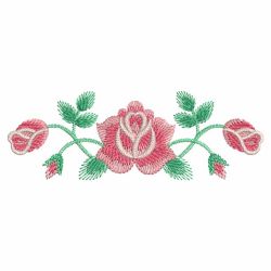 Watercolor Heirloom Roses 09