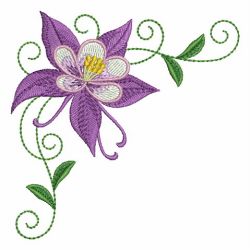 Colorado Columbine State Flower 02 machine embroidery designs