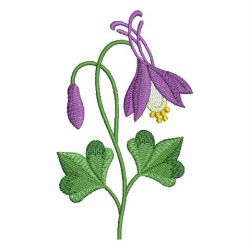 Colorado Columbine State Flower 05 machine embroidery designs