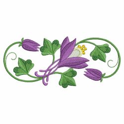 Colorado Columbine State Flower 08 machine embroidery designs