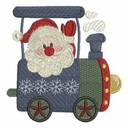 Christmas Train 01 machine embroidery designs