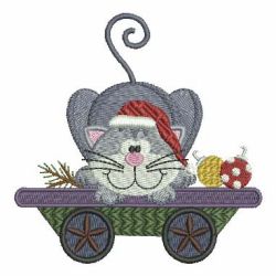 Christmas Train 03 machine embroidery designs