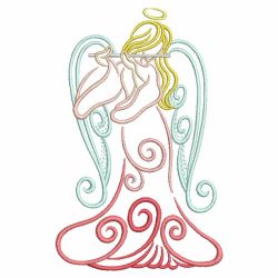 Colorful Satin Angels 08(Lg) machine embroidery designs