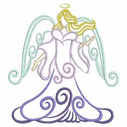 Colorful Satin Angels 10(Lg) machine embroidery designs
