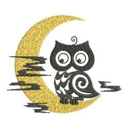 Owls Silhouette 08 machine embroidery designs