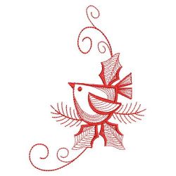 Redwork Rippled Christmas 02(Lg) machine embroidery designs