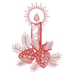 Redwork Rippled Christmas 04(Md) machine embroidery designs