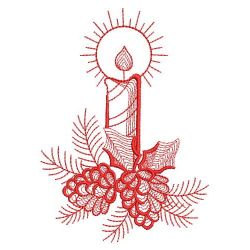 Redwork Rippled Christmas 04(Sm) machine embroidery designs