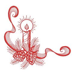 Redwork Rippled Christmas 05(Lg) machine embroidery designs