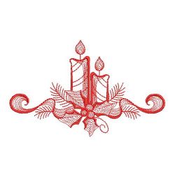 Redwork Rippled Christmas 06(Md) machine embroidery designs