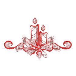 Redwork Rippled Christmas 06(Lg) machine embroidery designs