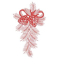 Redwork Rippled Christmas 08(Md) machine embroidery designs